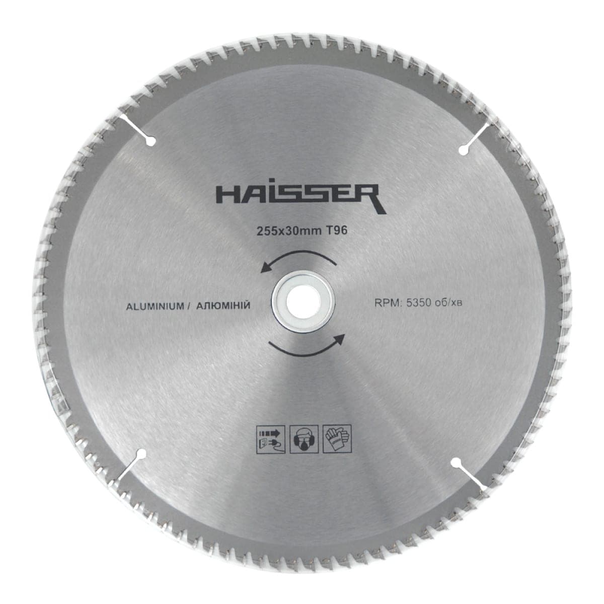 Диск пильний по алюмінію - 255х30/96 зуб Haisser