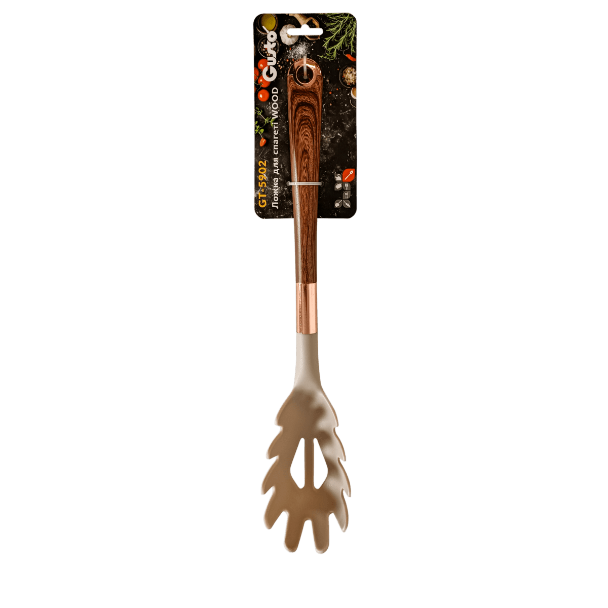 Ложка для спагеті GT-5902 WOOD, нейлон Gusto
