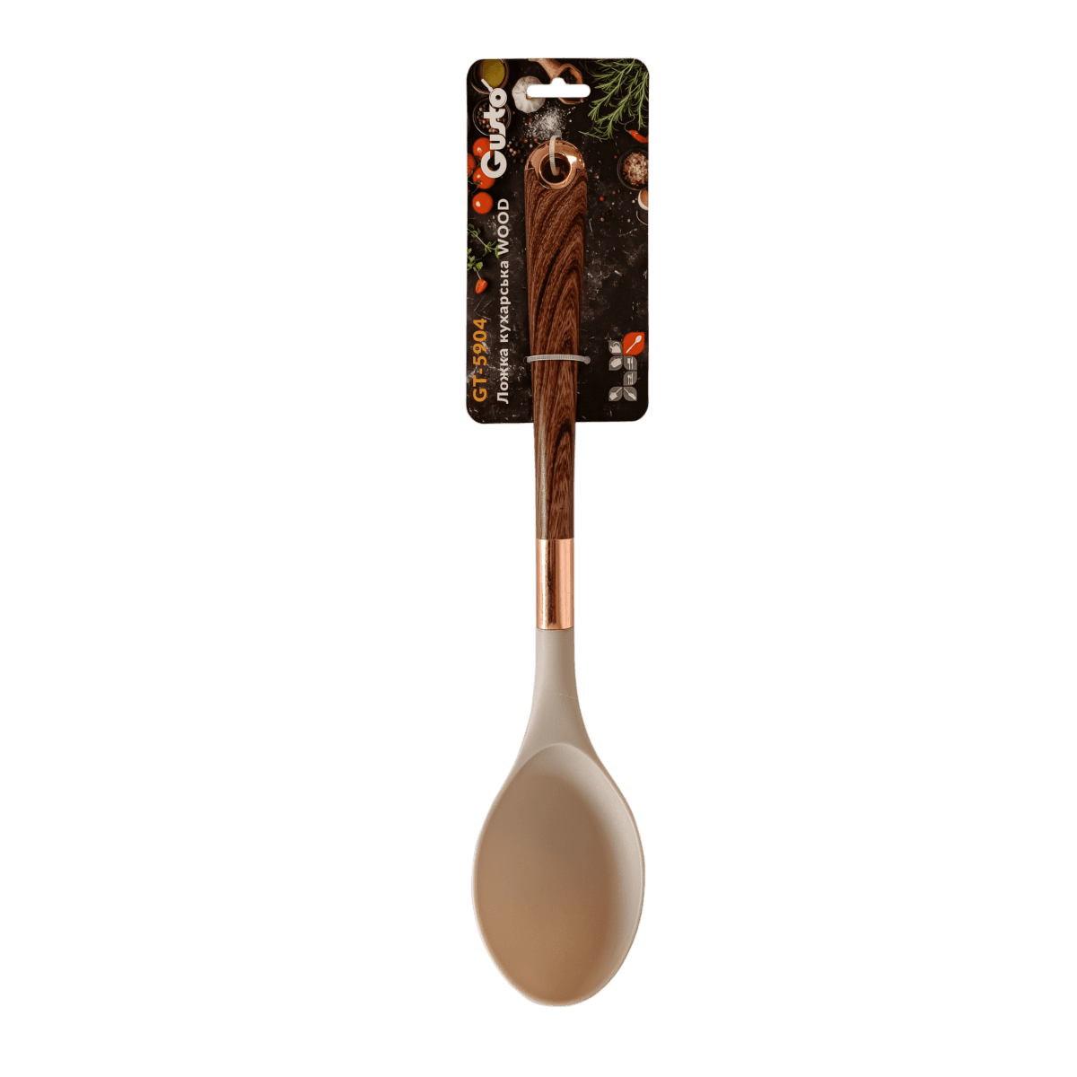 Ложка кухарська GT-5904 WOOD, нейлон Gusto