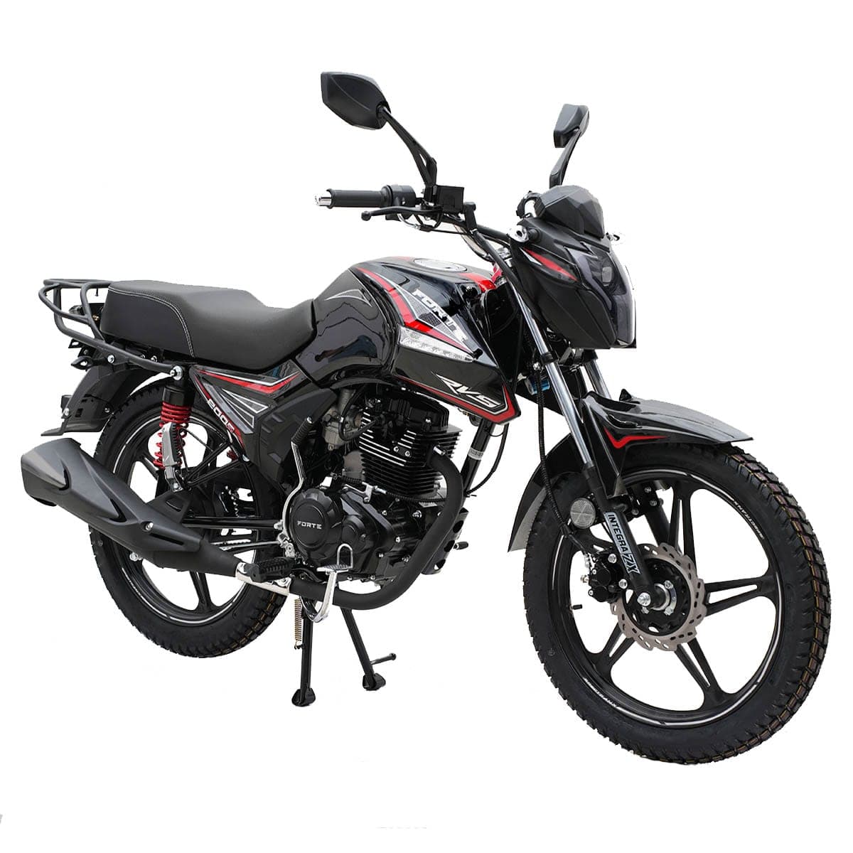 Мотоцикл FT200R Forte чорно-червоний